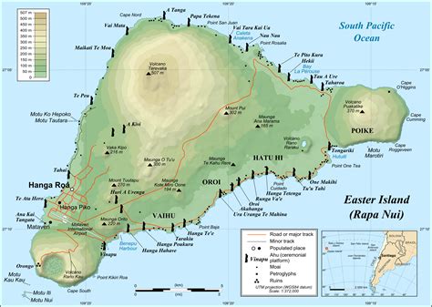 easter island map area